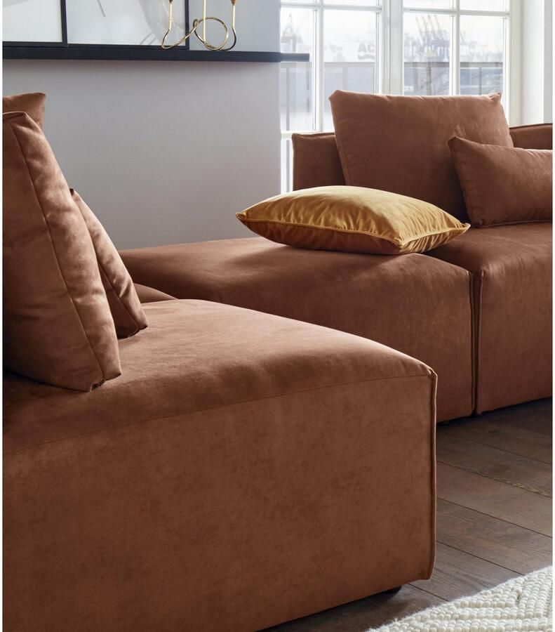 Andas Hocker Nöre Modulair om samen te stellen in vele stofkwaliteiten en kleuren