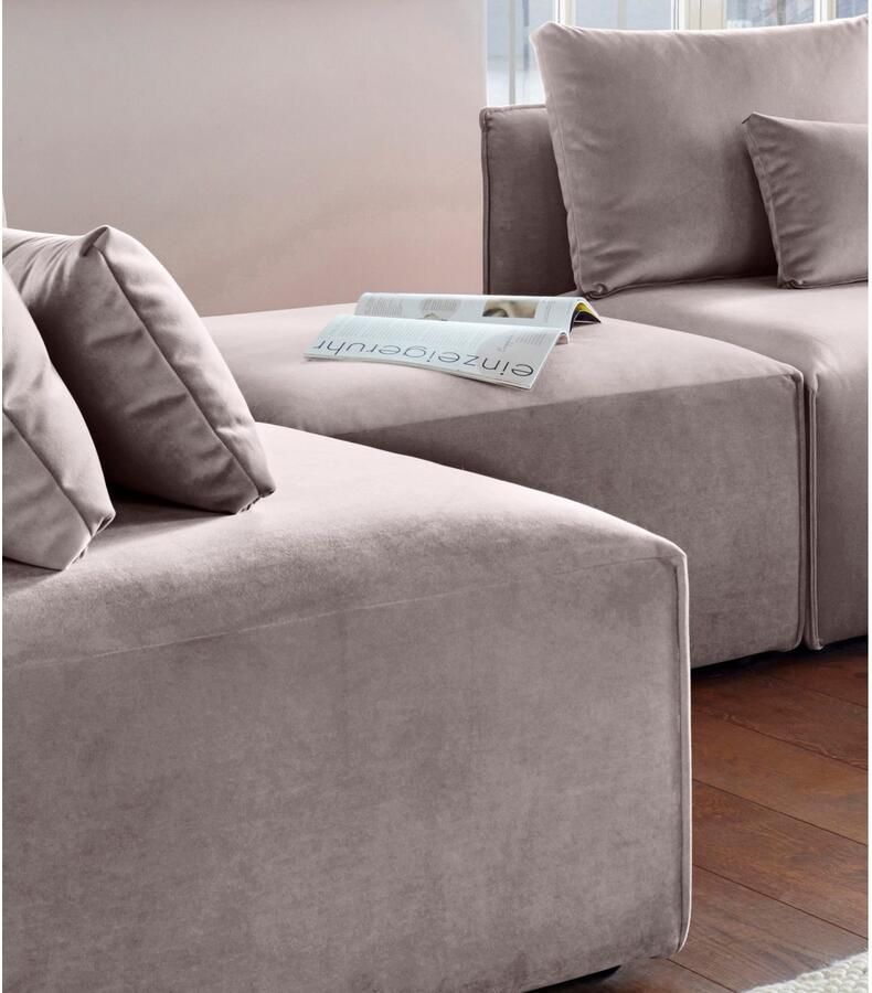 Andas Hocker Nöre Modulair om samen te stellen in vele stofkwaliteiten en kleuren - Foto 2