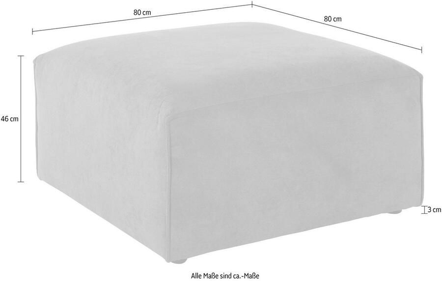 Andas Hocker Nöre Modulair om samen te stellen in vele stofkwaliteiten en kleuren - Foto 5