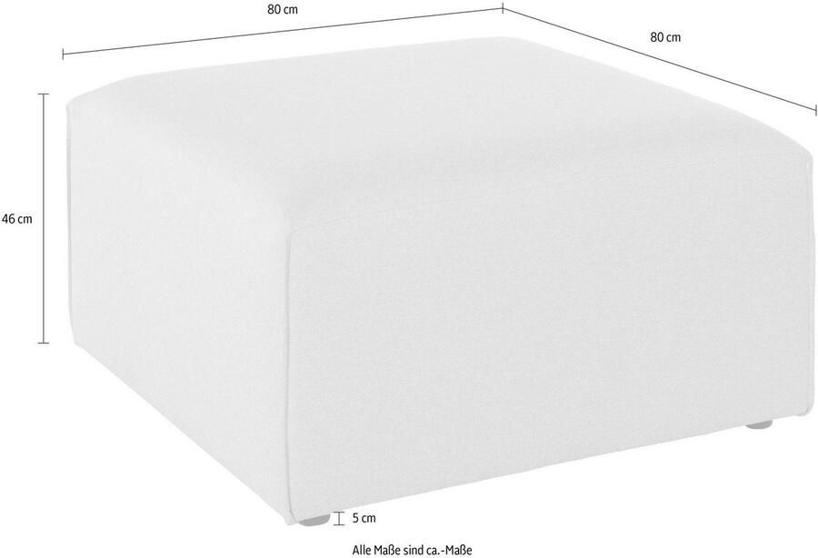 Andas Hocker Nöre Modulair om samen te stellen in vele stofkwaliteiten en kleuren - Foto 5