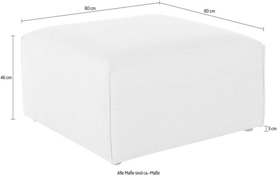 Andas Hocker Nöre Modulair om samen te stellen in vele stofkwaliteiten en kleuren - Foto 5