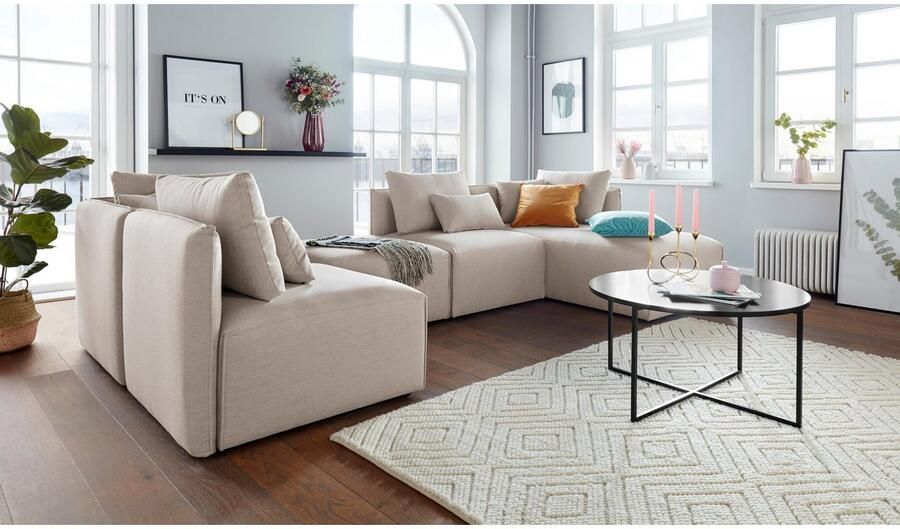 Andas Ottomane Nöre Modulair om samen te stellen in vele stofkwaliteiten en kleuren - Foto 7