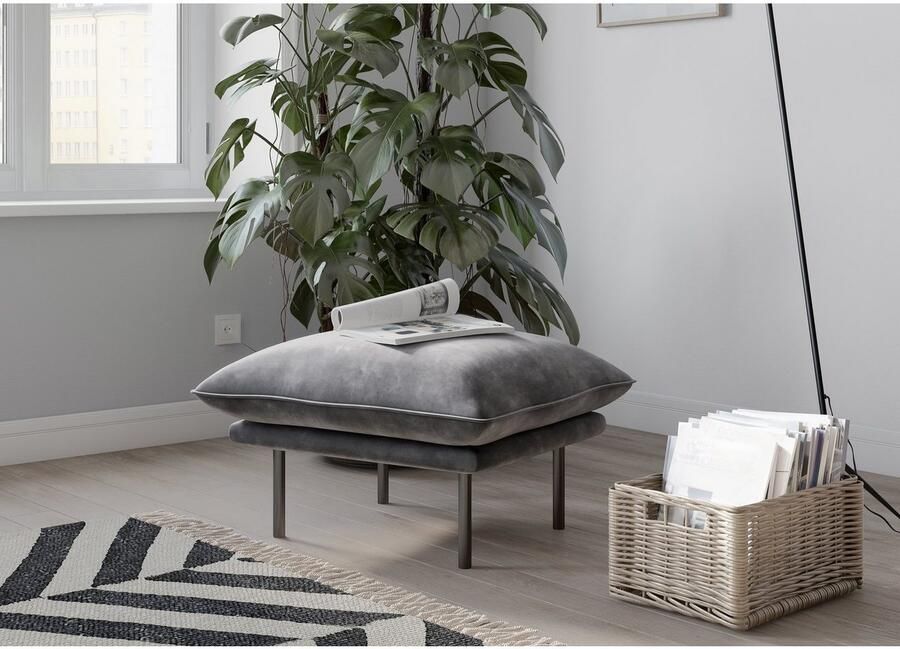 Andas Hocker Stine Bijzonder design door kussen-look en opstaande naad by Morten Georgsen