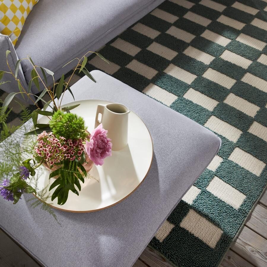 Andas 3-zitsbank Stine Bijzonder design door kussen-look en opstaande naad by Morten Georgsen