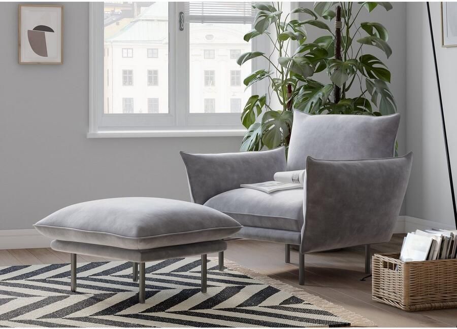 Andas Fauteuil Stine cocktailstoel Bijzonder design door kussen-look en opstaande naad by Morten Georgsen - Foto 3