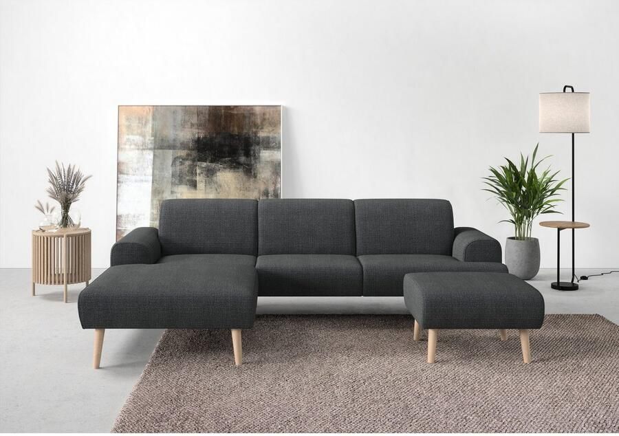Andas Hoekbank Swift Scandic Design binnenvering voor hoog zitcomfort L-vorm - Foto 3