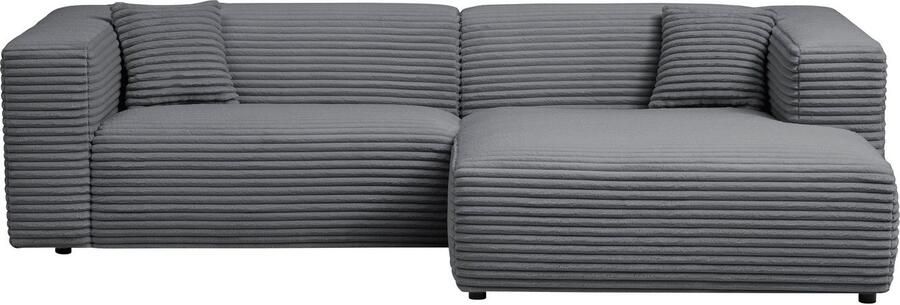 Andas Hoekbank BAKELS L-vorm in cord of bouclé stof moderne bank naar keuze chaise longue rechts links comfortabel zitcomfort - Foto 11