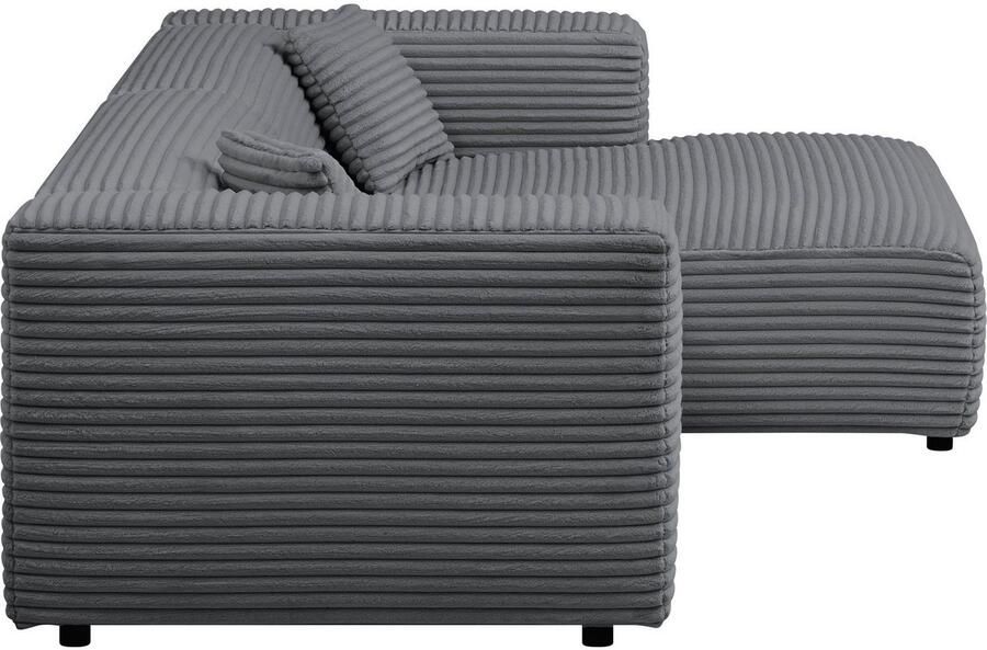 Home affaire Hoekbank BAKELS L-vorm in cord of bouclé stof moderne bank naar keuze chaise longue rechts links comfortabel zitcomfort - Foto 5