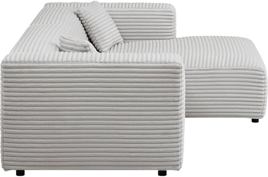 Home affaire Hoekbank BAKELS L-vorm in cord of bouclé stof moderne bank naar keuze chaise longue rechts links comfortabel zitcomfort - Foto 5