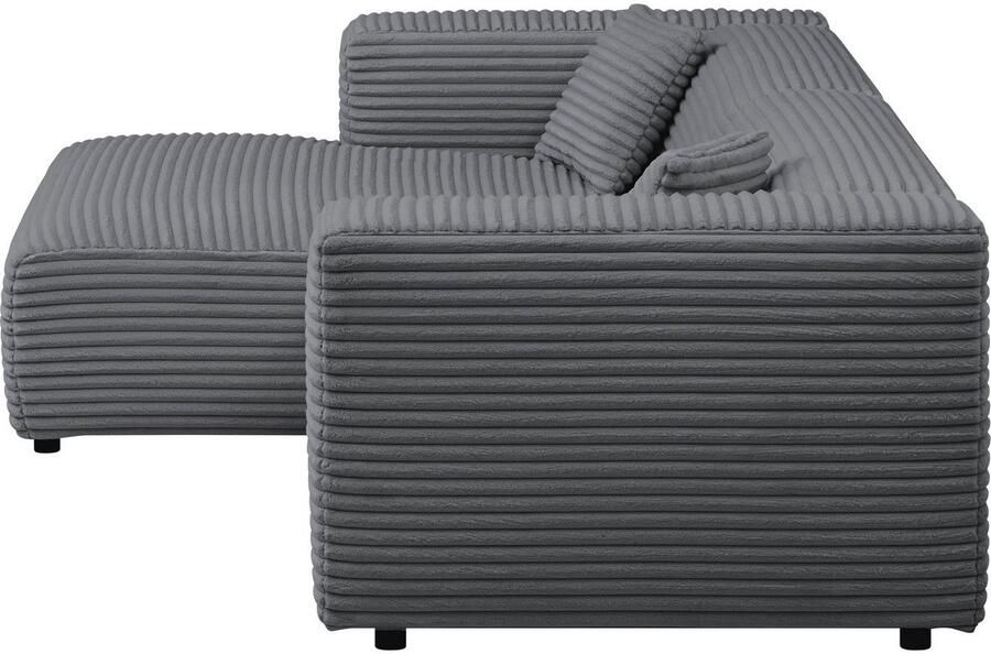 Home affaire Hoekbank BAKELS L-vorm in cord of bouclé stof moderne bank naar keuze chaise longue rechts links comfortabel zitcomfort - Foto 6