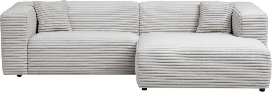 Andas Hoekbank BAKELS L-vorm in cord of bouclé stof moderne bank naar keuze chaise longue rechts links comfortabel zitcomfort - Foto 11