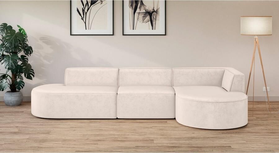 OTTO Hoekbank EIVIND designerbank met mane rechts links B D H: 343 159 72 cm - Foto 3