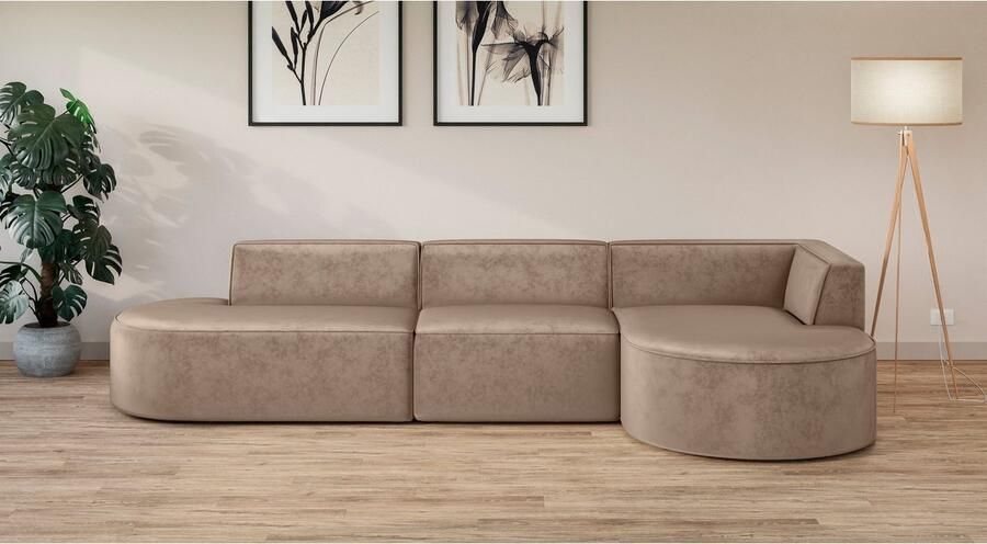 OTTO Hoekbank EIVIND designerbank met mane rechts links B D H: 343 159 72 cm - Foto 3
