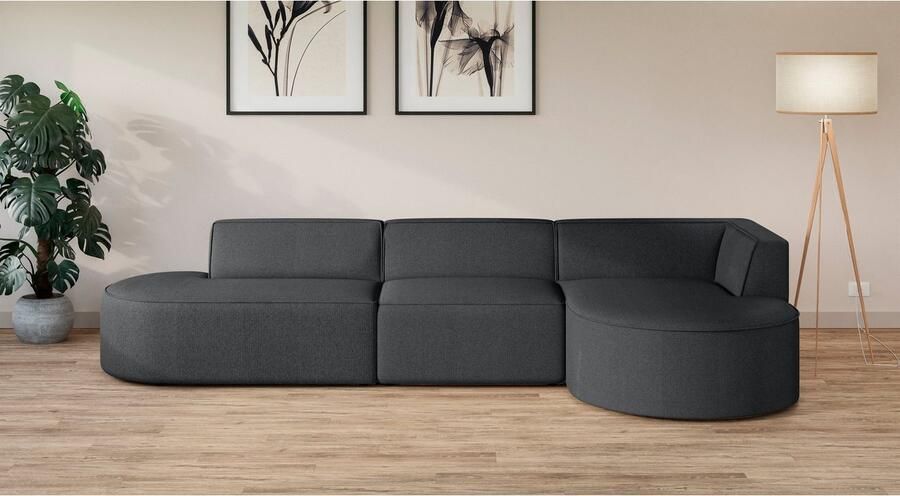 OTTO Hoekbank EIVIND designerbank met mane rechts links B D H: 343 159 72 cm - Foto 3