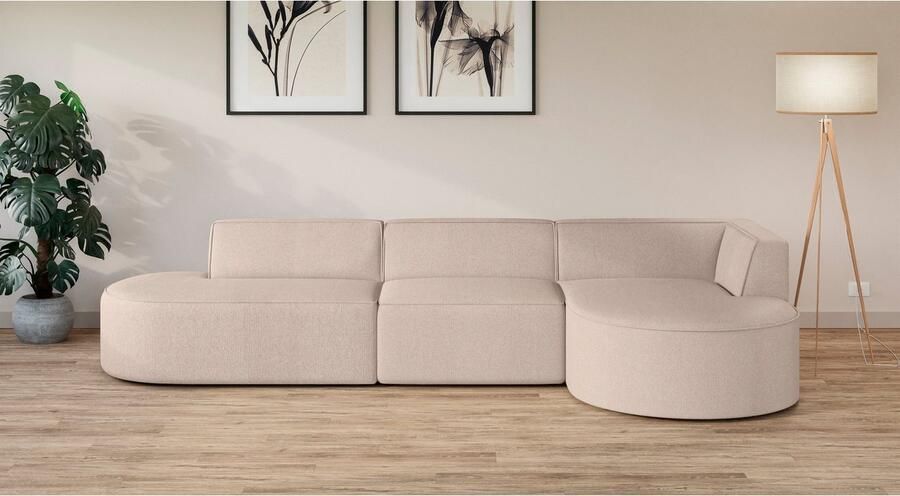 OTTO Hoekbank EIVIND designerbank met mane rechts links B D H: 343 159 72 cm - Foto 3