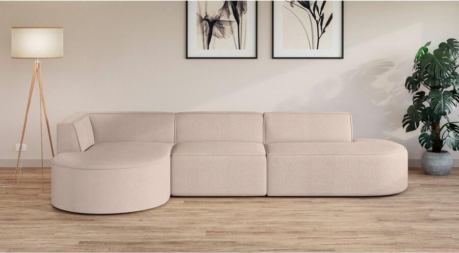 OTTO Hoekbank EIVIND designerbank met mane rechts links B D H: 343 159 72 cm - Foto 3