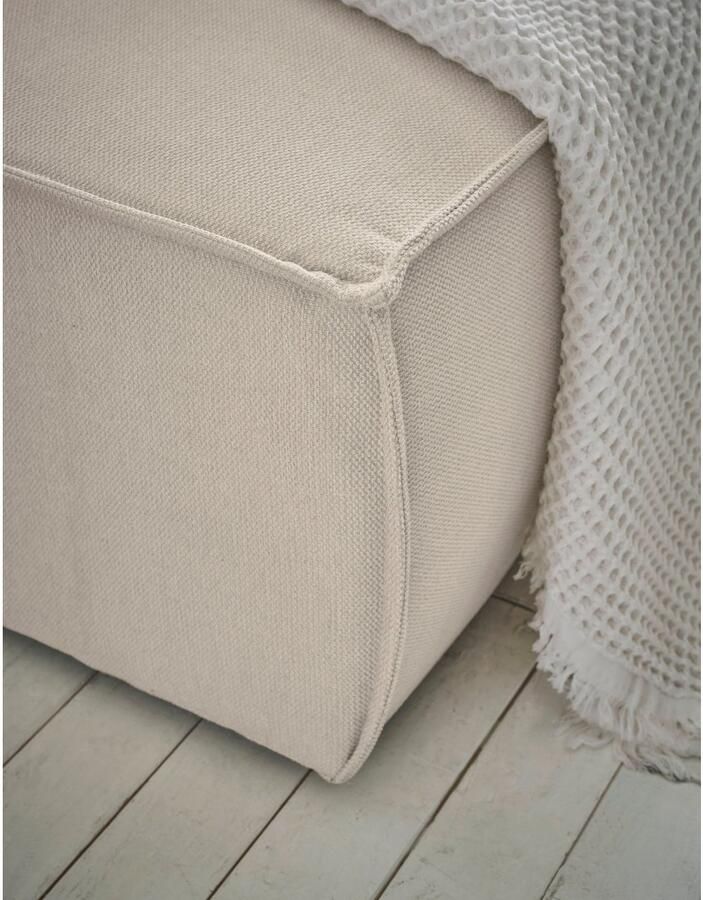 Andas Hoekbank Finnley slaapbank 267 cm in Bouclé fijne structuur en cord L-vorm - Foto 2