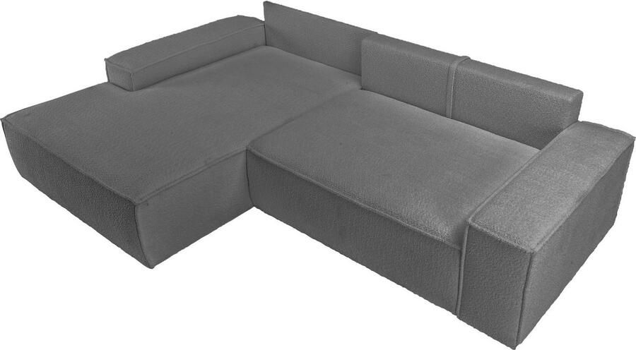 OTTO Hoekbank FINNLEY Slaapbank 267 cm L-vorm met Slaapfunctie & Bedlade beschikbaar in de stofkwaliteiten bouclé structuur fijn en mega cord - Foto 9