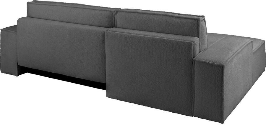 OTTO Hoekbank FINNLEY Slaapbank 267 cm L-vorm met Slaapfunctie & Bedlade beschikbaar in de stofkwaliteiten bouclé structuur fijn en mega cord - Foto 12