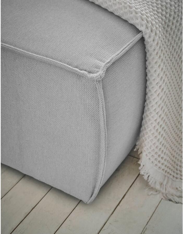 Andas Hoekbank Finnley slaapbank 267 cm in Bouclé fijne structuur en cord L-vorm - Foto 2