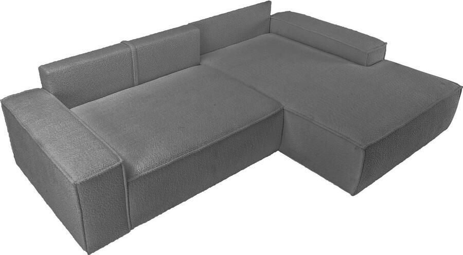 OTTO Hoekbank FINNLEY Slaapbank 267 cm L-vorm met Slaapfunctie & Bedlade beschikbaar in de stofkwaliteiten bouclé structuur fijn en mega cord - Foto 10
