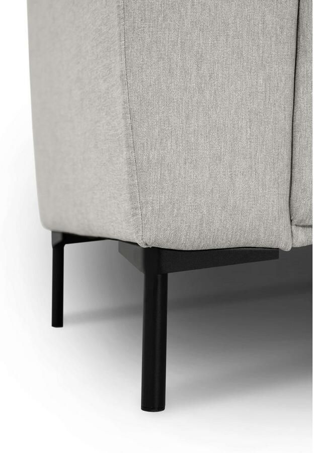 Andas Hoekbank Melby Breedte 275 cm in een zachte structuurstof losse rugkussens (2-delig) - Foto 3