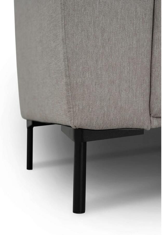 Andas Hoekbank Melby Breedte 275 cm in een zachte structuurstof losse rugkussens (2-delig) - Foto 3