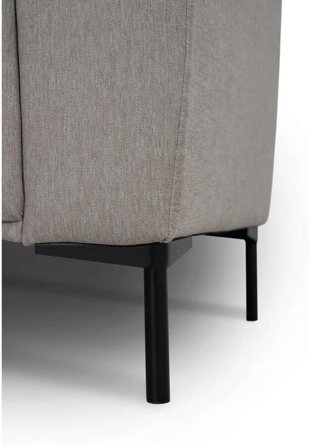 Andas Hoekbank Melby Breedte 275 cm in een zachte structuurstof losse rugkussens (2-delig) - Foto 3