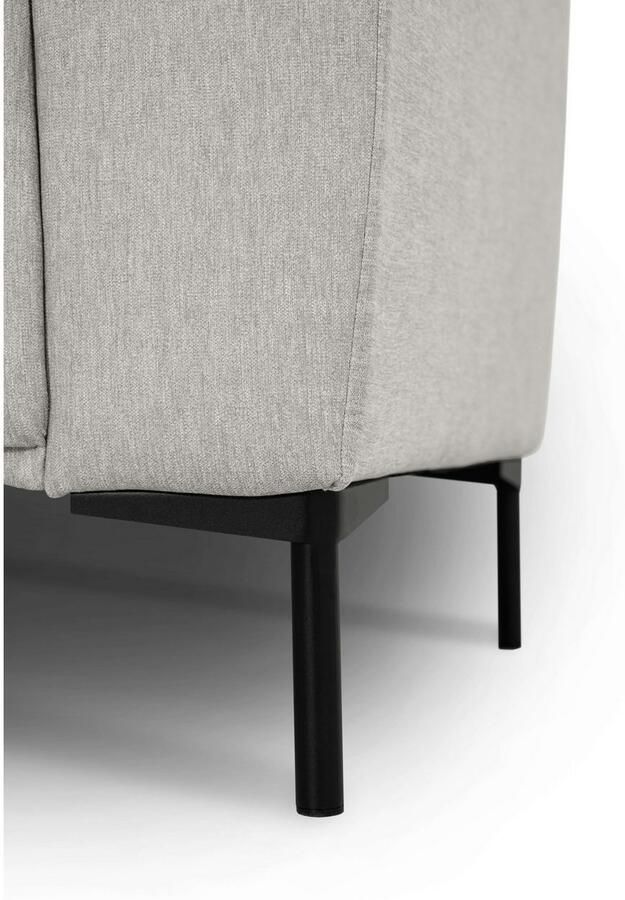 Andas Hoekbank Melby Breedte 275 cm in een zachte structuurstof losse rugkussens (2-delig) - Foto 3