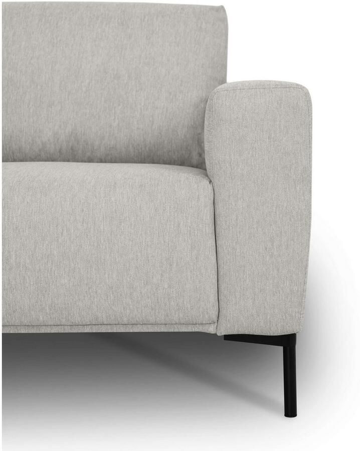 Andas Hoekbank Melby Breedte 275 cm in een zachte structuurstof losse rugkussens (2-delig)