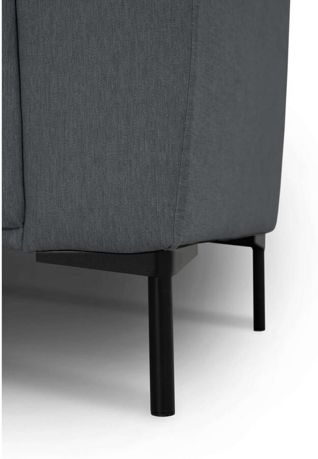 Andas Hoekbank Melby Breedte 275 cm in een zachte structuurstof losse rugkussens (2-delig) - Foto 3