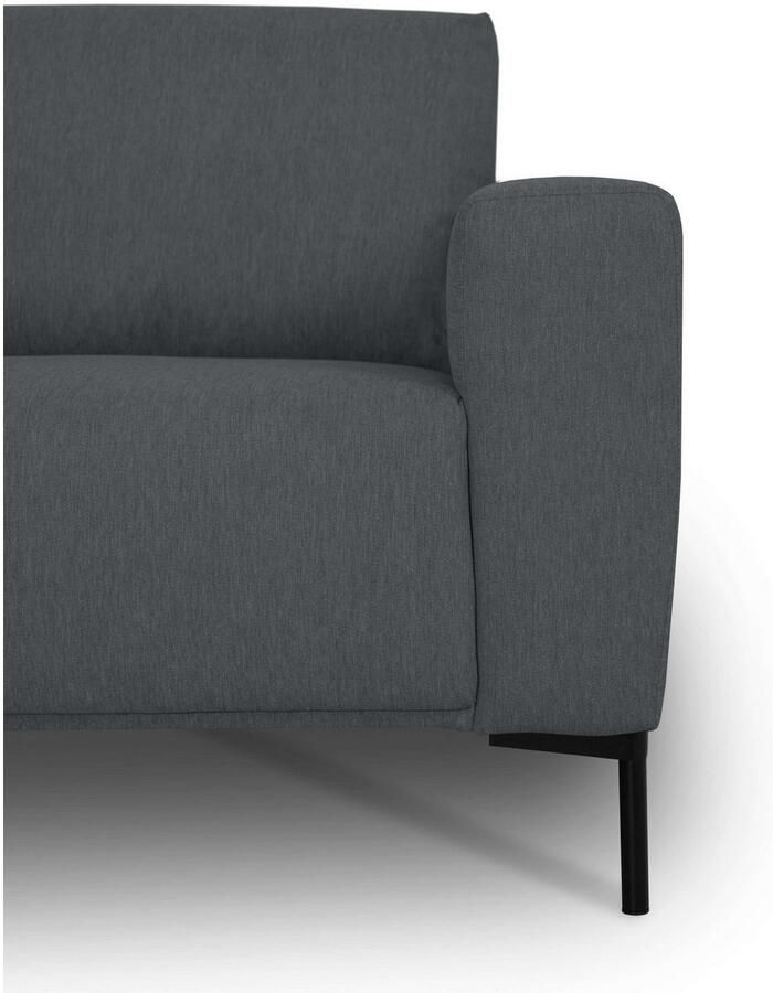 Andas Hoekbank Melby Breedte 275 cm in een zachte structuurstof losse rugkussens (2-delig)