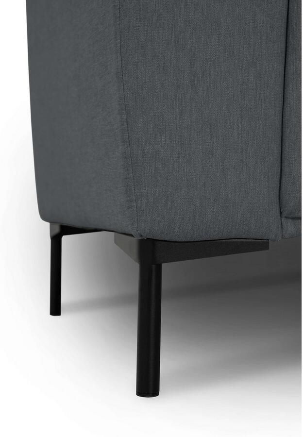 Andas Hoekbank Melby Breedte 275 cm in een zachte structuurstof losse rugkussens (2-delig) - Foto 3