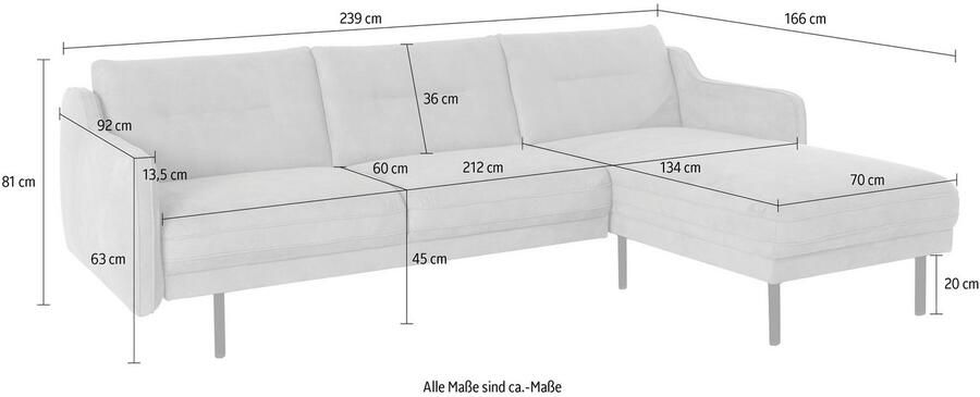 Andas Hoekbank Nordfyn L-vorm chic design in 3 stofkwaliteiten design by morten georgsen - Foto 4