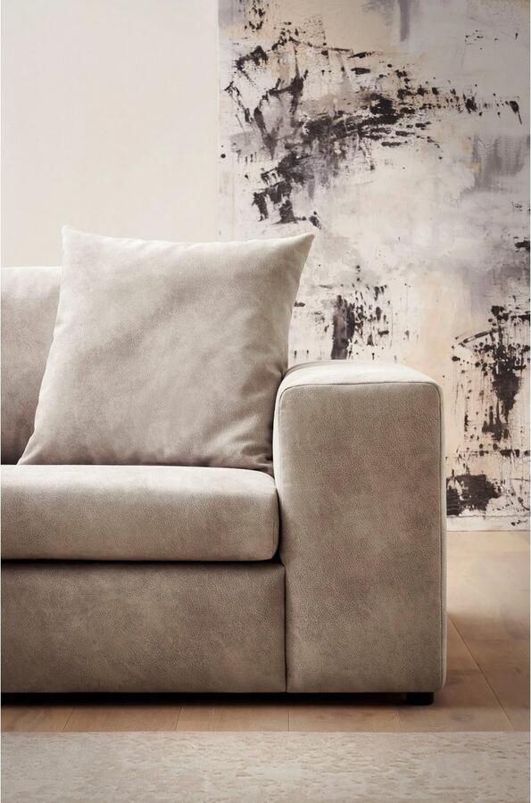 Andas Hoekbank SLEETLAND XXL van fluweel of in vintage leer-look L-model - Foto 3