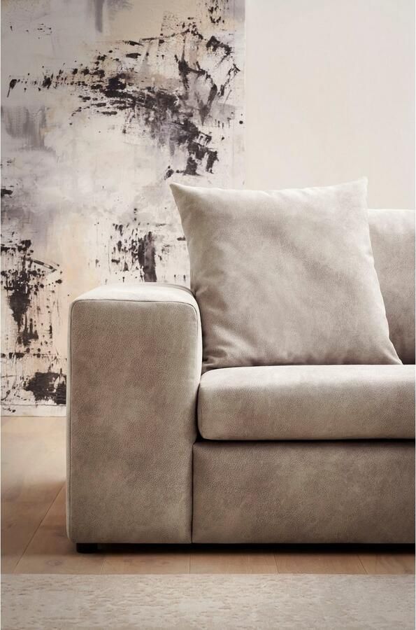 Andas Hoekbank SLEETLAND XXL van fluweel of in vintage leer-look L-model - Foto 4