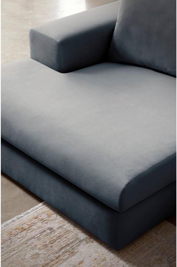 Andas Hoekbank SLEETLAND XXL van fluweel of in vintage leer-look L-model - Foto 2