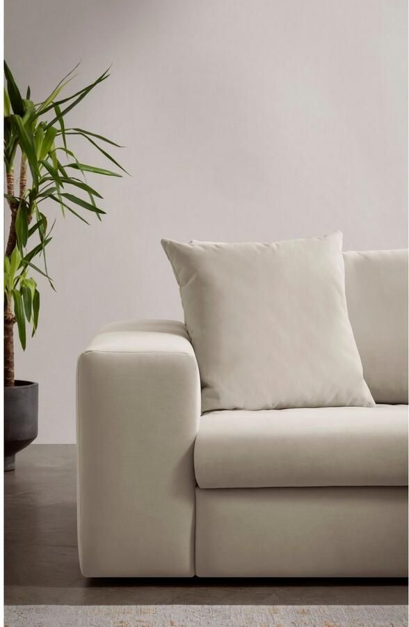 Andas Hoekbank SLEETLAND XXL van fluweel of in vintage leer-look L-model - Foto 4