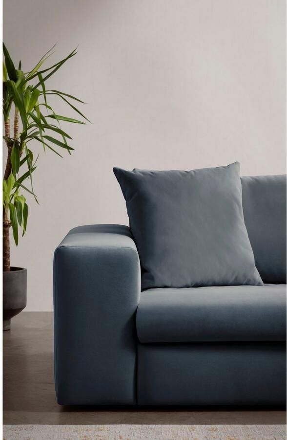 Andas Hoekbank SLEETLAND XXL van fluweel of in vintage leer-look L-model - Foto 4