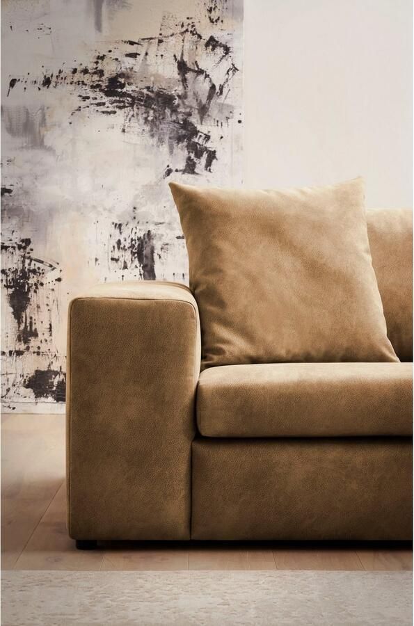 Andas Hoekbank SLEETLAND XXL van fluweel of in vintage leer-look L-model - Foto 4