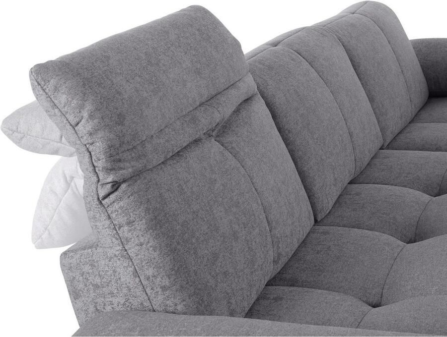 Andas Hoekbank Stenlille Multifunctionele sofa L-vorm incl. verstelbare zitdiepte hoofdbord en armleuning - Foto 2