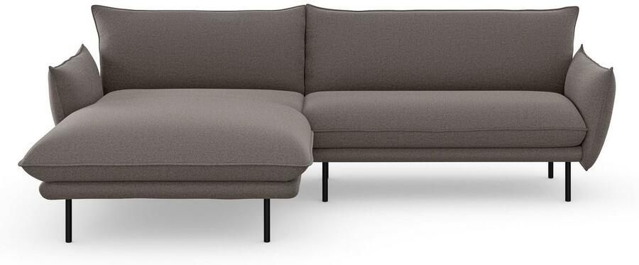 Andas Hoekbank Stine L-vorm Bijzonder design door kussen-look en opstaande naad by Morten Georgsen