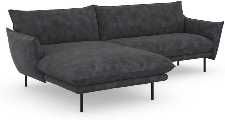 Andas Hoekbank Stine L-vorm Bijzonder design door kussen-look en opstaande naad by Morten Georgsen - Foto 6