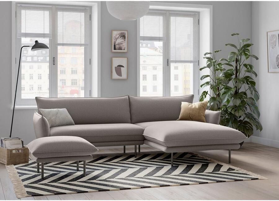 Andas Hoekbank Stine L-vorm Bijzonder design door kussen-look en opstaande naad by Morten Georgsen - Foto 2