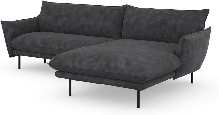 Andas Hoekbank Stine L-vorm Bijzonder design door kussen-look en opstaande naad by Morten Georgsen - Foto 4