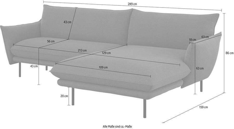 Andas Hoekbank Stine L-vorm Bijzonder design door kussen-look en opstaande naad by Morten Georgsen - Foto 6