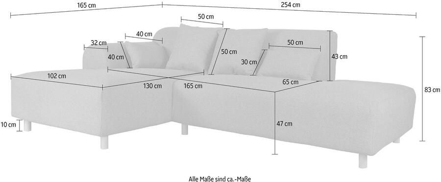 Andas Hoekbank Svennis L-vorm incl. sierkussen in 2 overtrekkwaliteiten - Foto 6