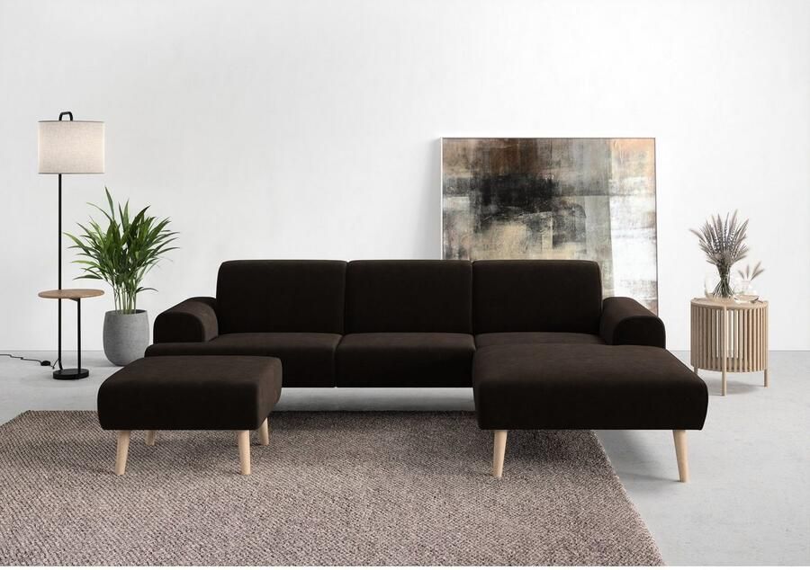 Andas Hoekbank Swift Scandic Design binnenvering voor hoog zitcomfort L-vorm - Foto 3