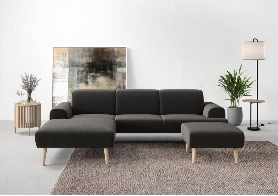 Andas Hoekbank Swift Scandic Design binnenvering voor hoog zitcomfort L-vorm - Foto 3