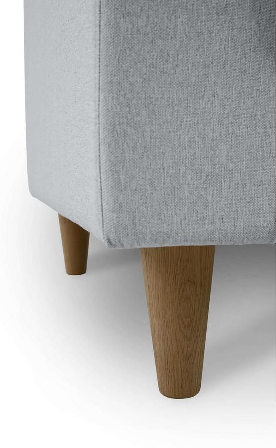 Andas Hoekbank Tvinno in scandinavische stijl l-vorm met massief houten poten breedte 230 cm - Foto 2